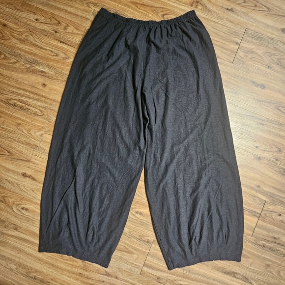 Cut Loose Barrel Crop Pants Linen Cotton Blend Relaxed Wide Leg XL Boho NWT - Picture 2 of 7